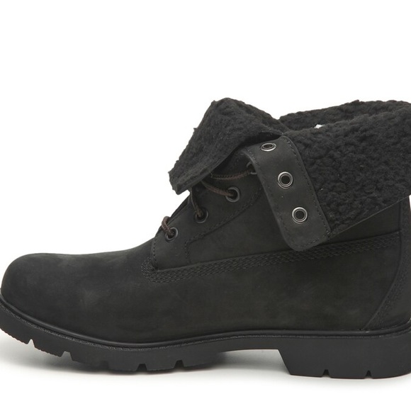 TIMBERLAND LINDEN WOODS WP FLEECE FOLD DOWN BOOTIE - BLACK NUBUCK
WOMEN … - Picture 4 of 14